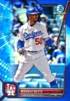 2022 Bowman Chrome #84 Mookie Betts Blue Refractor Baseball Card