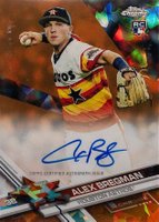 2017 Topps Chrome Sapphire Edition Rookie Autograph #AB Alex Bregman Orange Baseball Card