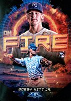 2022 Topps Fire on Fire #EF29 Bobby Witt Jr. Die-Cut Baseball Card
