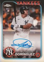 2024 Topps Chrome Rookie Autographs #RAJDZ Jasson Dominguez Refractor Baseball Card