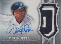 2017 Topps Dynasty Autograph Patch #DJ5 Derek Jeter Baseball Card
