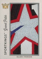 2018 SportKings Grand Patch #SVP1-AI19 Allen Iverson Basketball Card