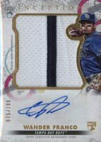 2022 Topps Inception Inception Autographed Patch #IAJPWF Wander Franco Jumbo Baseball Card