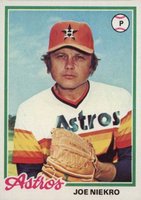 1978 Topps #306 Joe Niekro Baseball Card