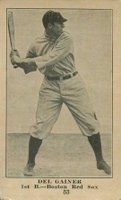 1917 Boston Store #53 Del Gainor Correct spell Gainor Baseball Card