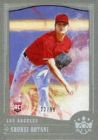 2018 Panini Diamond Kings #73 Shohei Ohtani Pitching/No Pinstripe-Gray Frame Baseball Card