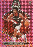 2023 Panini Mosaic #216 Scoot Henderson Pink Basketball Card
