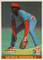 1984 Donruss #475 George Hendrick Baseball Card