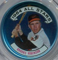 1964 Topps Coins #125 Brooks Robinson Baseball Card