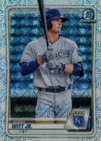 2020 Bowman Chrome Mega Box #BCP25 Bobby Witt Jr. With Bat Baseball Card