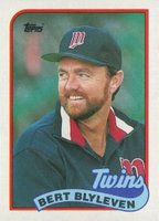 1989 Topps #555 Bert Blyleven Baseball Card