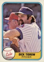 1981 Fleer #299 Dick Tidrow Baseball Card