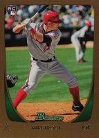 2011 Bowman Draft #101 Mike Trout Gold Baseball Card