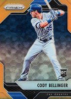 2017 Panini Chronicles Panini Prizm #2 Cody Bellinger Orange Baseball Card