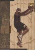1998 Upper Deck Hardcourt Jordan Holding Court #J20 Allen Iverson/Michael Jordan Gold Basketball Card