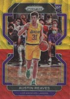 2021 Panini Prizm #165 Austin Reaves Red/Gold Wave Basketball Card