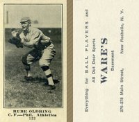 1916 Wares #133 Rube Oldring Baseball Card
