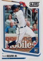 2018 Panini Chronicles Score #10 Ronald Acuna Jr. Baseball Card