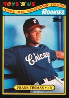 1991 Toys R Us Rookies #27 Frank Thomas Baseball Card