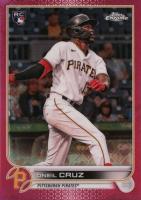 2022 Topps Chrome Logofractor Edition #22 Oneil Cruz Pink Baseball Card