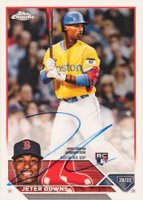 2023 Topps Chrome Rookie Autograph #RAJDO Jeter Downs Baseball Card