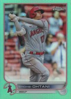 2022 Topps Chrome #1 Shohei Ohtani Aqua Refractor Baseball Card