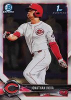 2018 Bowman Draft #BDC112 Jonathan India Chrome-Running Baseball Card