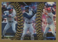 1999 Topps MVP Promotion # Juan Gonzalez/Ken Griffey Jr./Sammy Sosa Baseball Card