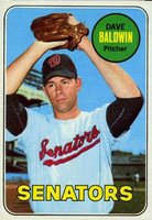 1969 Topps #132 Dave Baldwin Baseball Card