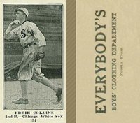 1916 Everybody's #34 Eddie Collins Baseball Card
