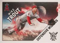 2020 Topps Big League Defensive Wizards #DW14 Mike Trout Baseball Card