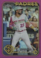 2024 Topps Chrome #263 Fernando Tatis Jr. Pink Refractor Baseball Card