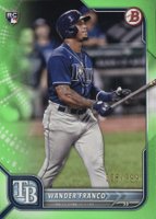 2022 Bowman #12 Wander Franco Neon Green Baseball Card