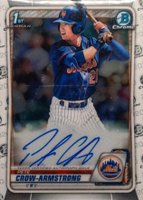 2020 Bowman Draft Chrome Draft Picks Autographs #CDAPC Pete Crow-Armstrong Baseball Card