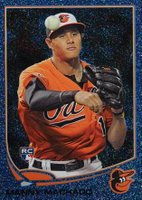 2013 Topps #270 Manny Machado Fielding-Sapphire Foil Baseball Card