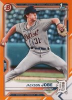 2021 Bowman Draft #BD69 Jackson Jobe Orange Baseball Card