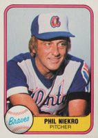 1981 Fleer #242 Phil Niekro Baseball Card