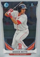2014 Bowman Prospects  #BCP109 Mookie Betts Chrome Baseball Card