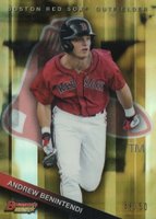 2015 Bowman's Best Top Prospects #TP-37 Andrew Benintendi Gold Refractor Baseball Card