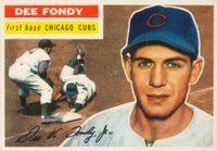 1956 Topps #112 Dee Fondy Gray Back Baseball Card