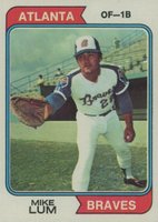 1974 Topps #227 Mike Lum Baseball Card