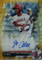 2017 Bowman Draft Chrome Draft Picks Autographs  #CDAJA  Jo Adell Gold Wave Refractor Baseball Card