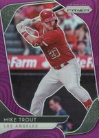 2020 Panini Prizm #196 Mike Trout Purple Prizm Baseball Card