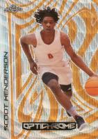 2022 Leaf Optichrome #B-5 Scoot Henderson Gold Wave Basketball Card