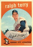 1959 Topps #358 Ralph Terry Baseball Card