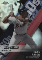 2020 Topps Chrome Decade of Dominance Die-Cut #DOD4 Hank Aaron Baseball Card