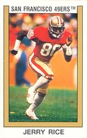 1989 Panini Stickers #161 Jerry Rice Football Card