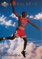 1996 Upper Deck Jordan Tribute #MJ14 Michael Jordan MJ Visions Basketball Card