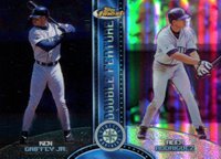1999 Finest Double Feature #DF1 Alex Rodriguez/Ken Griffey Jr. Non-Refractor/Refractor Baseball Card