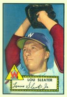 1952 Topps #306 Lou Sleater Baseball Card